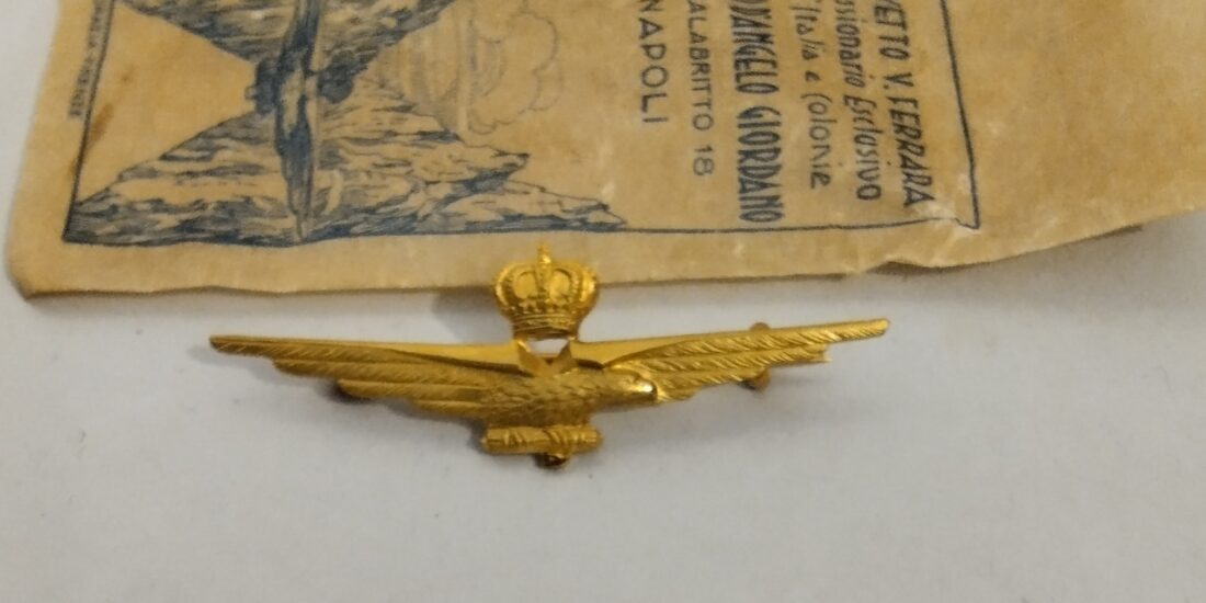revetto da pilota- pilot's badge- Regia Areonautica, brevetto da pilota
